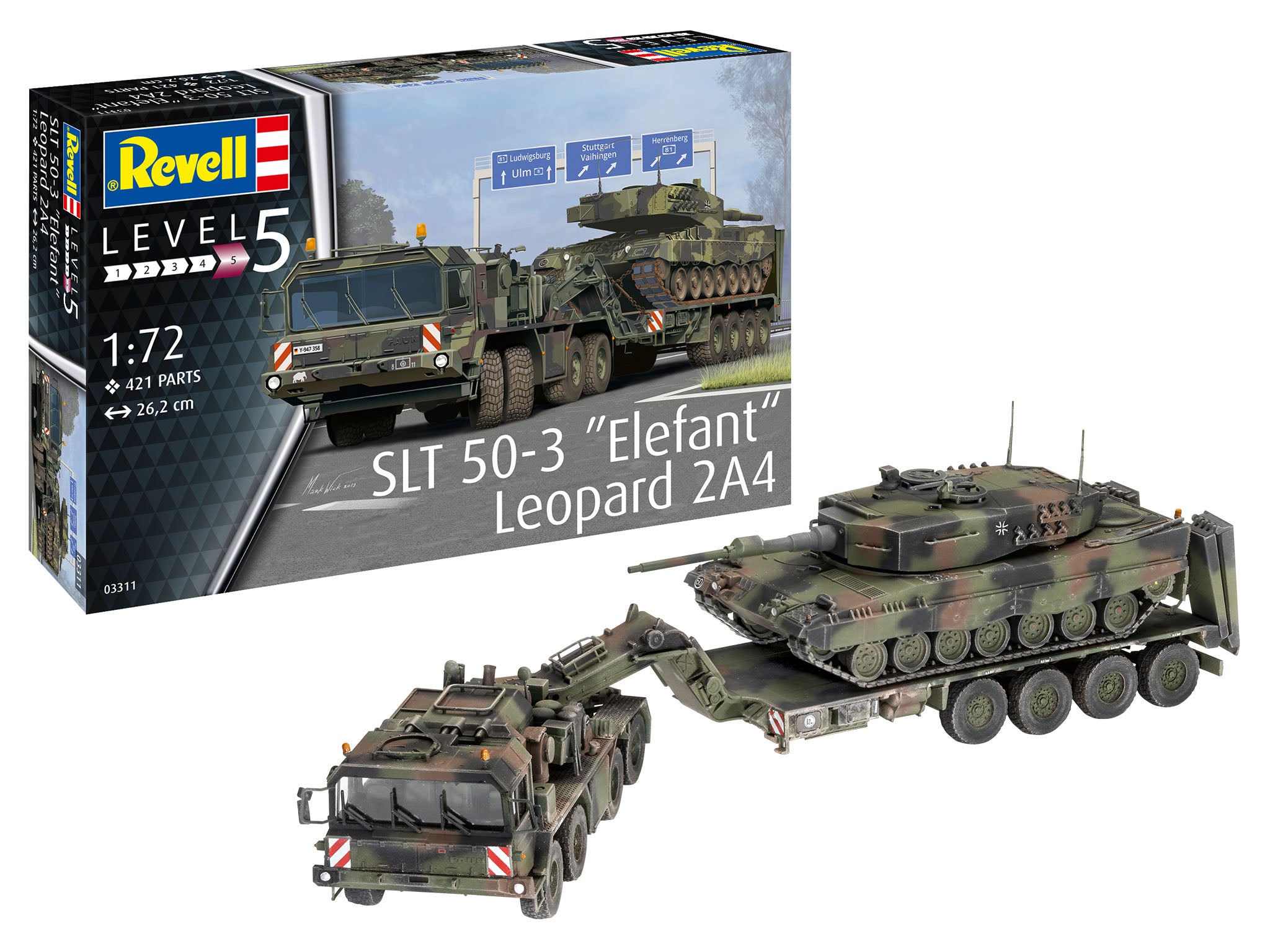 1/72 SLT 50-3 Elefant + Leopard 2A4