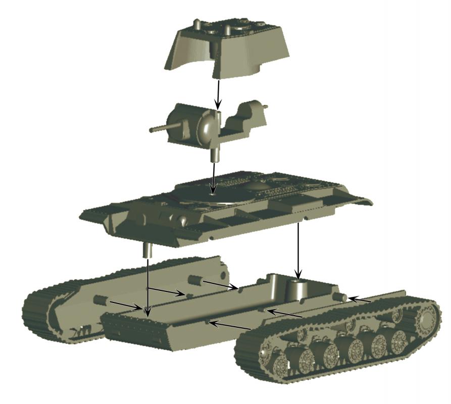1/100 Soviet Heavy Tank KV-1 (Mod.1941) with F-32 Gun