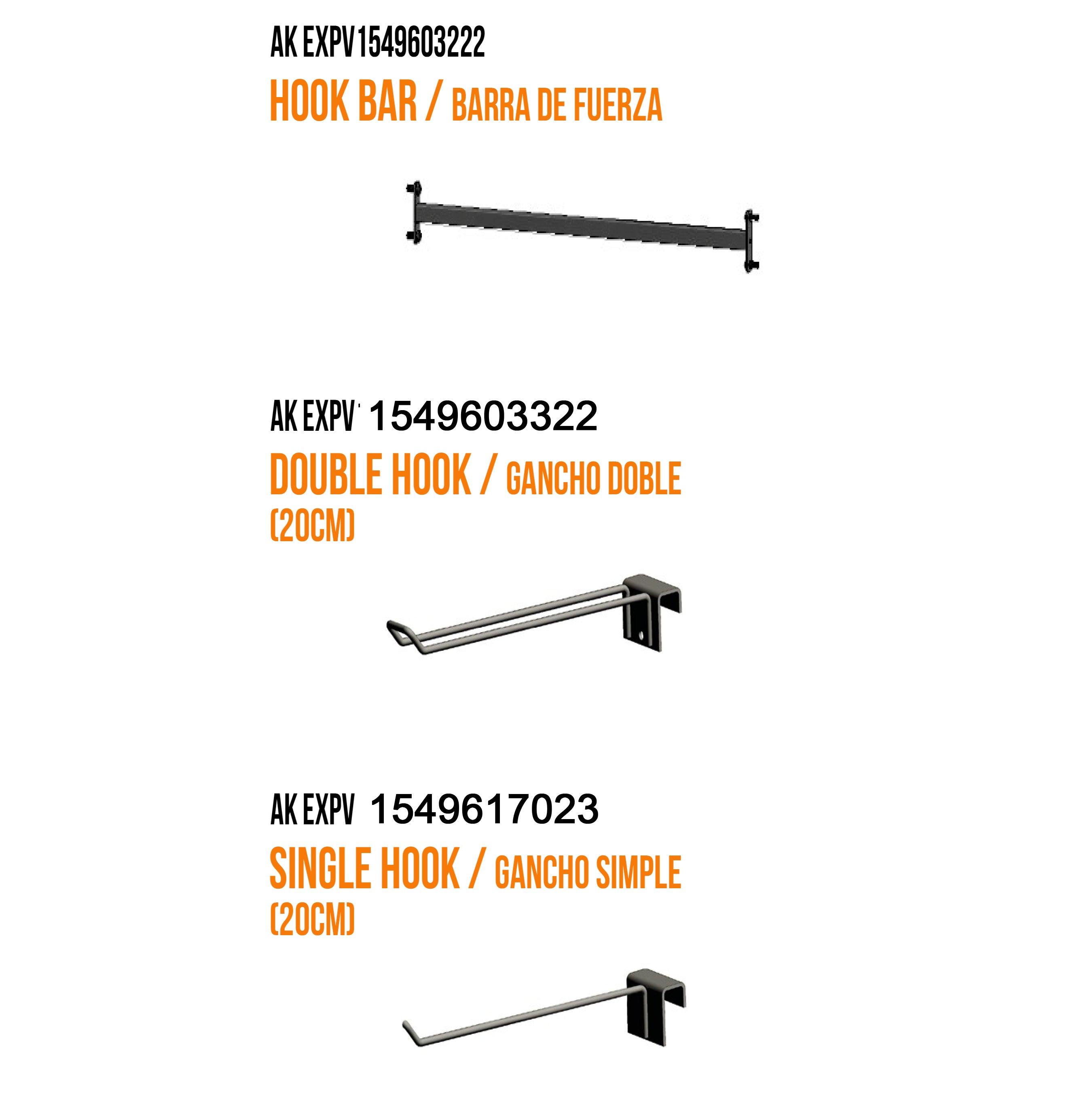 Double Hook 20cm