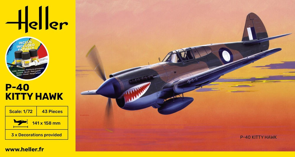 1/72 STARTER KIT P-40 Kitty Hawk