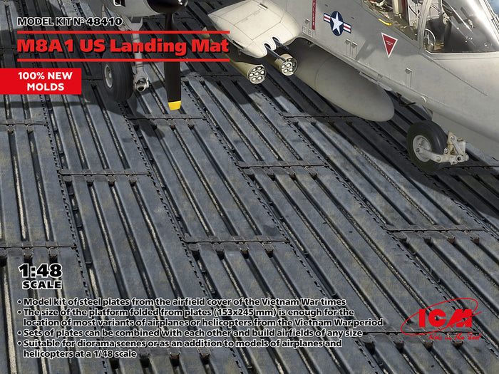 1/48 M8A1 US Landing Mat 153x245 mm