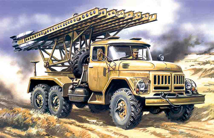1/72 BM-13-16 Multiple Launch Rocket System on ZiL-131 base