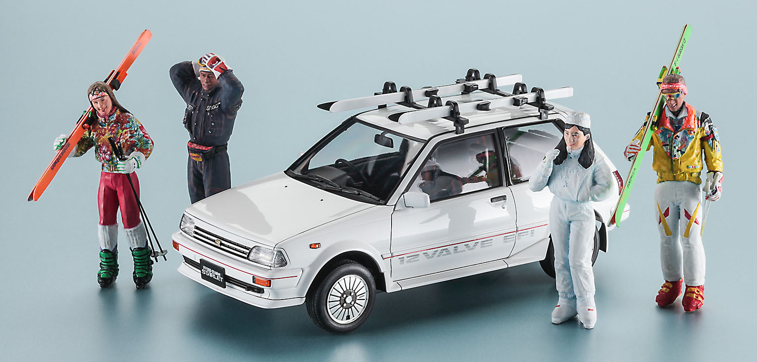 1/24 Toyota Starlet EP71 Si White Limited (3Door) "Ski Version"