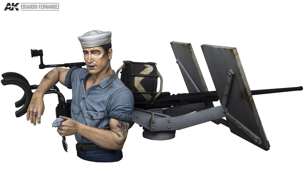 1/10 Midway "Tarfu" Oerlikon 20mm Machine Gunner USS Enterprise