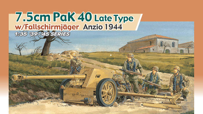1/35 7.5cm PaK 40 Late Type with Fallschirmjager, Anzio 1944