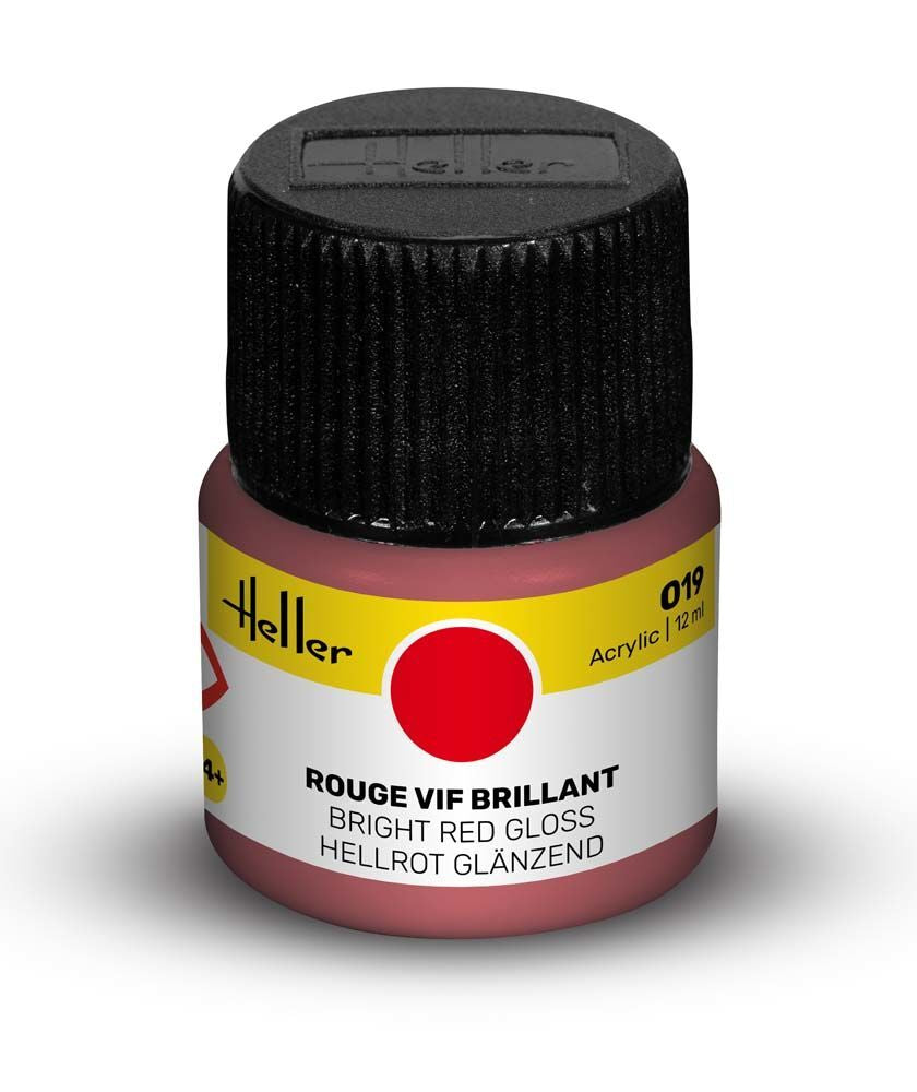 Acrylic Paint 019 Bright Red Gloss