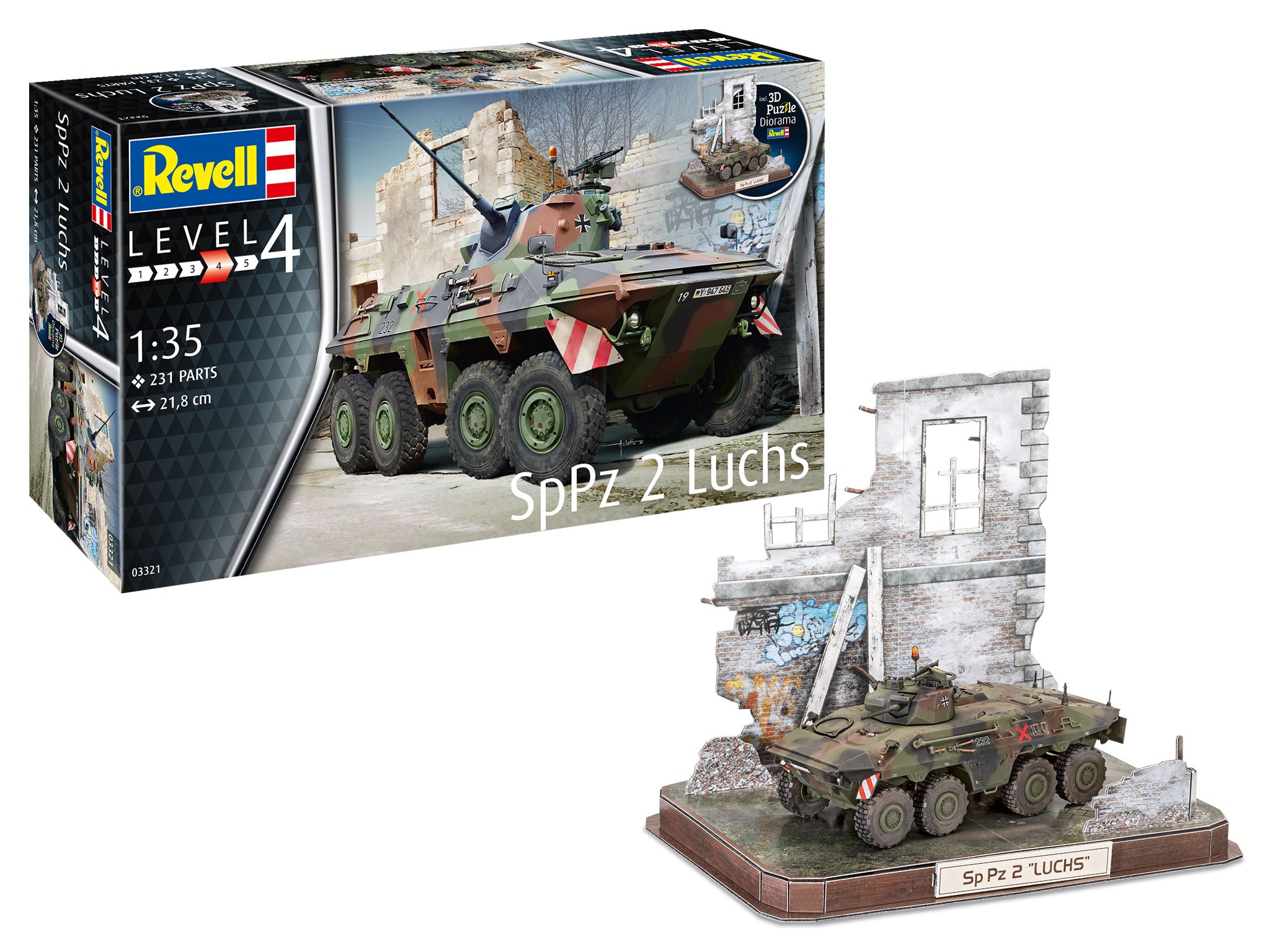 1/35 SpPz 2 Luchs con 3D Puzzle Diorama