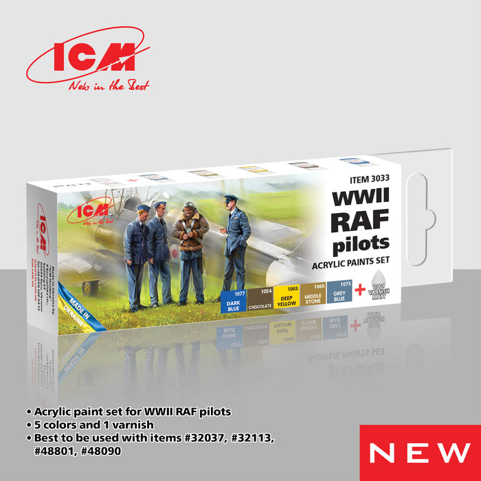 ACRYLIC SETS WWII RAF pilots (6 bottles x 12 ml)