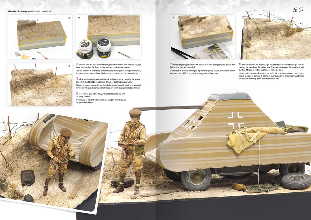 Worn Art Collection 04 Camouflage from WWI to Sci-Fi models - Bilingual
