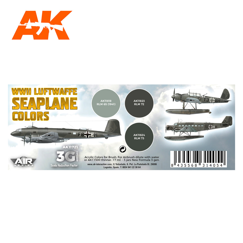 WWII Luftwaffe Seaplane Colors SET 3G