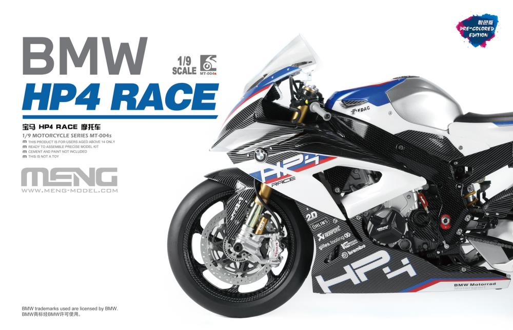 1/9 BMW HP4 Race (Pre-Colored Edition)