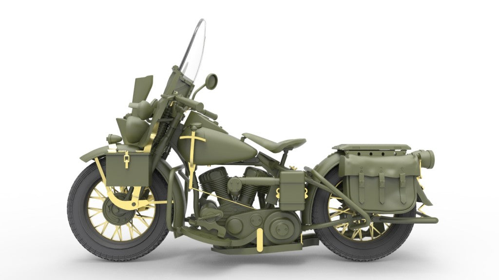 1/35 U.S. MILITARY POLICEMAN W/MOTORCYCLE