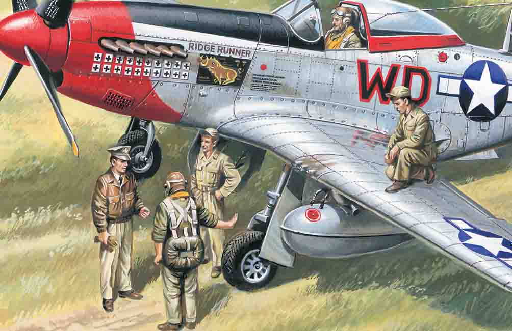 1/48 USAAF Pilots and Ground Personnel 1941-19455 figures - 3 pilots 2 m