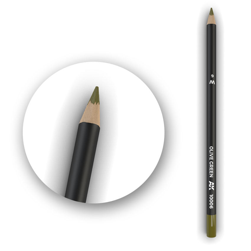 Watercolor Pencil Olive Green