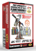 DOOZY! 1/24 TRUCK FLAMETHROWER WITH CAR FENDER PROTECTIVE SHIELD