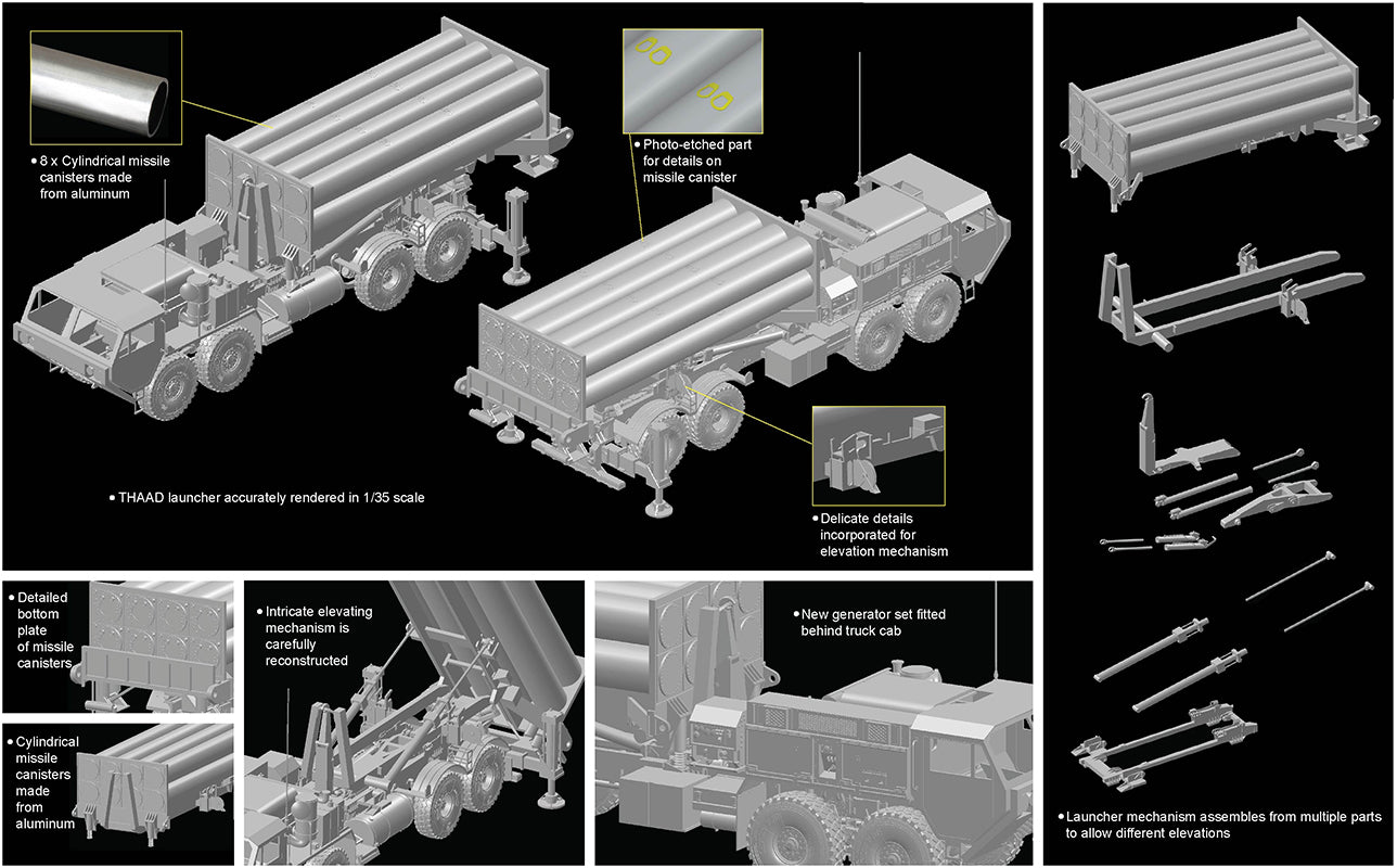 1/35 M1120 Terminal High Altitude Area Defense Missile Launcher