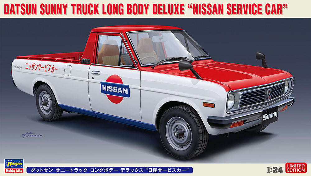 1/24 Datsun Sunny Truck Long Body Deluxe "Nissan Service Car"