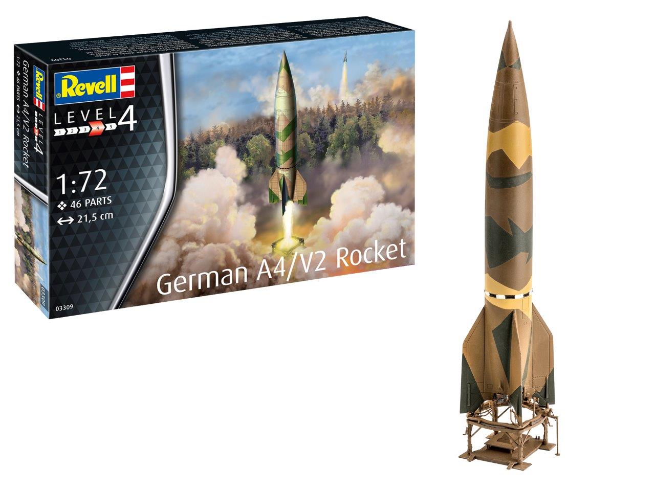 1/72 German A4/V2 Rocket (w/Launch Platform and Trailer)