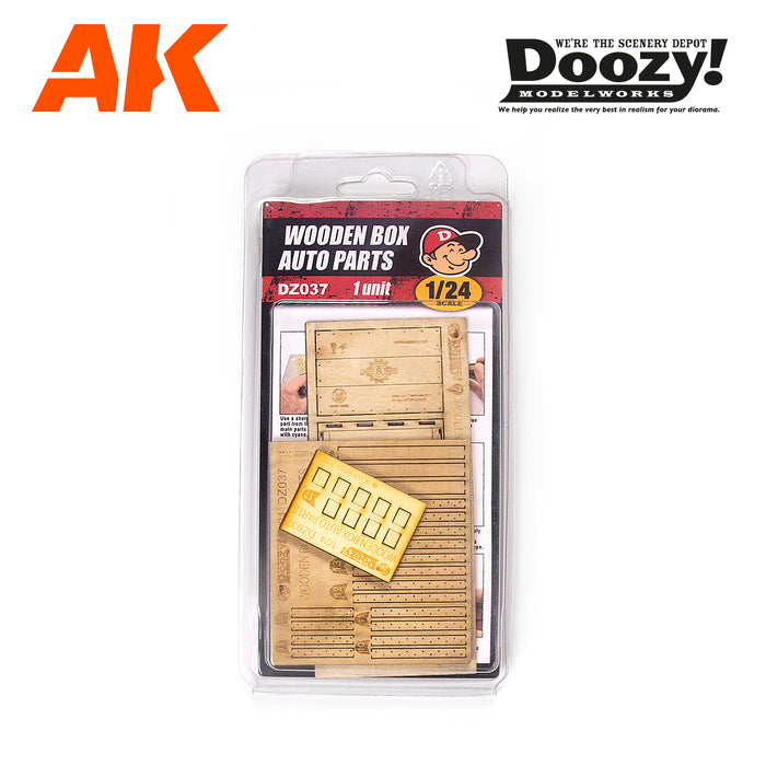 DOOZY! 1/24 WOODEN BOX AUTO PARTS
