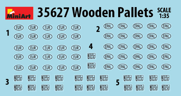 1/35 Wooden Pallets