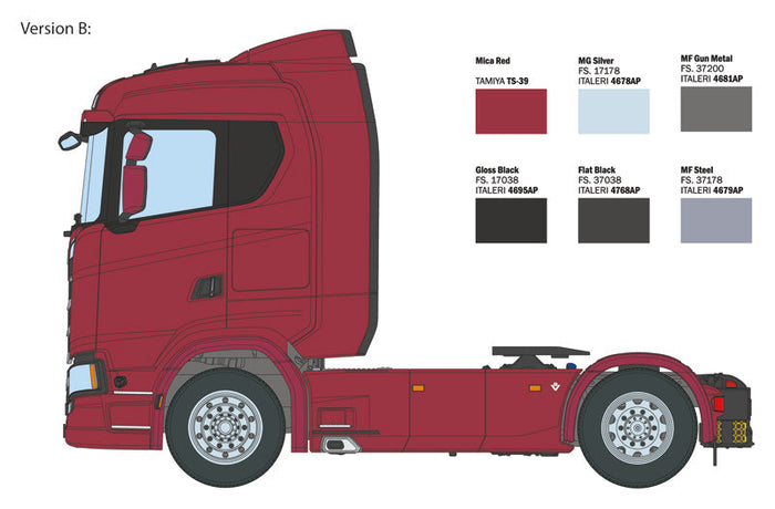 1/24 Scania S770 4x2 Normal Roof "Grey Cab"