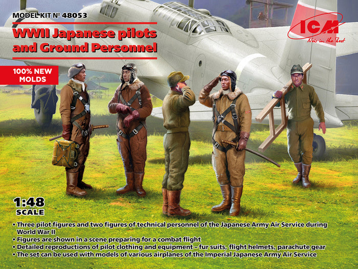 1/48 Japanese pilots and Ground Personnel WWII