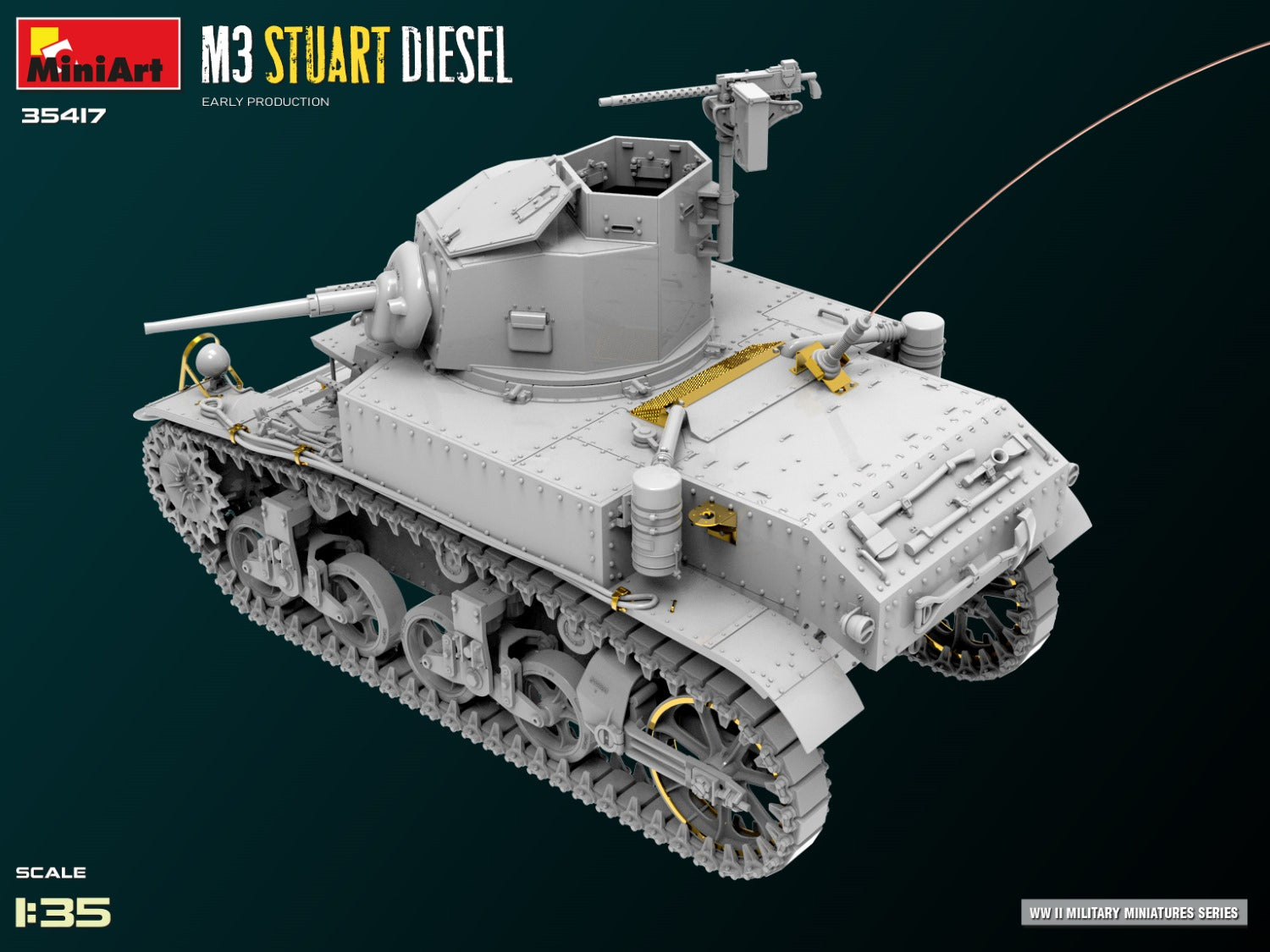 1/35 M3 Stuart Diesel Early Production