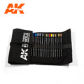 Weathering Pencils Full Range Cloth Case (37 Waterpencil Colors) - immagine 1