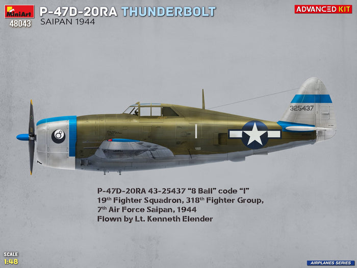 1/48 P-47D-20RA Thunderbolt. Saipan, 1944. Advanced Kit