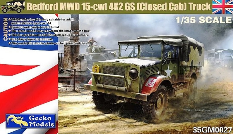 1/35 Bedford MWD 15-cwt 4x2 GS Truck with Canvas Cover (Closed Cab)