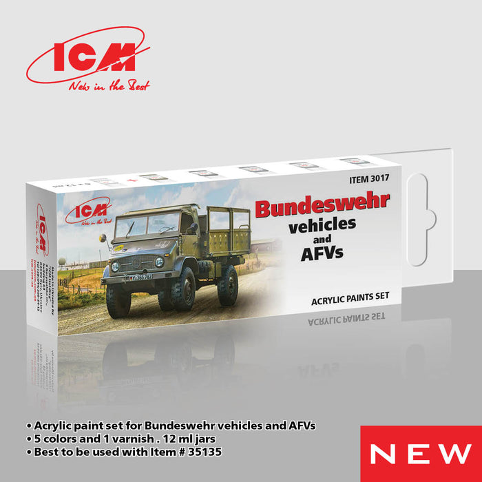 ACRYLIC SETS Bundeswehr vehicles and AFVs (6 bottles x 12 ml)