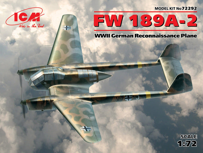 1/72 FW 189A-2 WWII German Reconnaiss. Plane