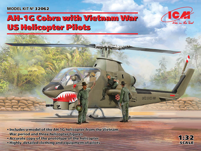 1/32 AH-1G Cobra with Vietnam War US Helicopter Pilots