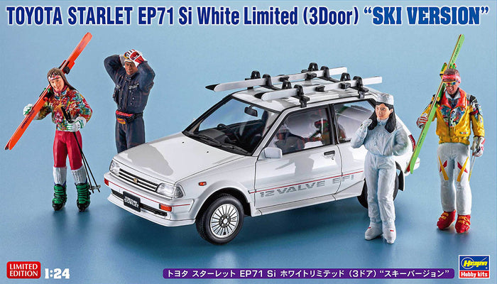 1/24 Toyota Starlet EP71 Si White Limited (3Door) "Ski Version"