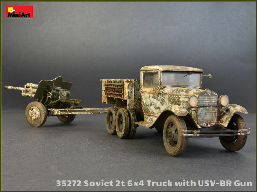 1/35 Soviet 2T 6x4 Truck with 76mm USV-BR Gun