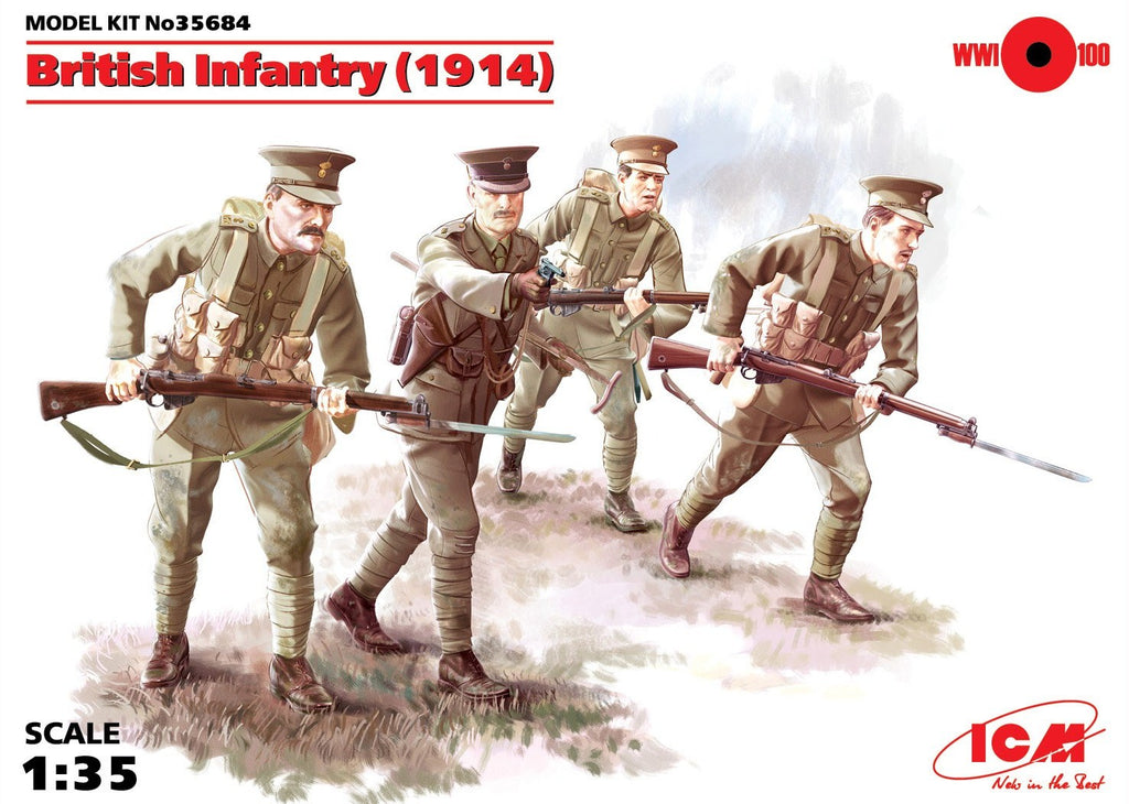 1/35 British Infantry (1914) (4 figures)