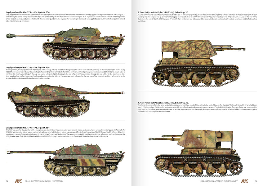 1944 German Armour In Normandy  Camouflage Profile Guide - English