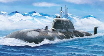 1/350 Russian Akula II Class Attack Submarine `K335 Giepard'