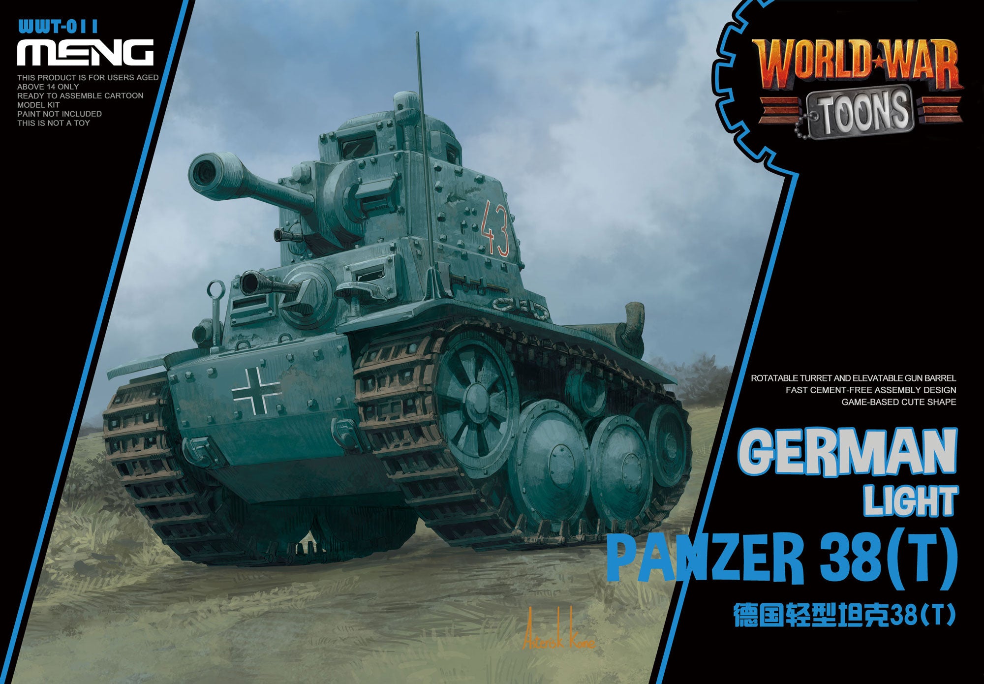 German Light Panzer 38(T) (Cartoon Model)
