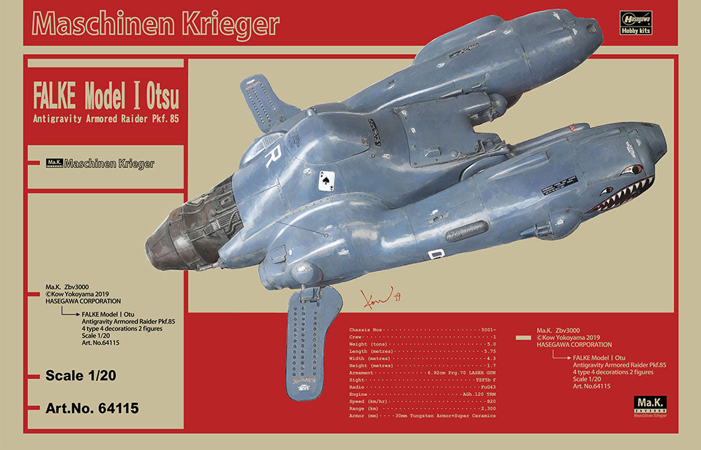 1/20 Antigravity Armored Raider, Pkf 85 Falke Model I Otsu