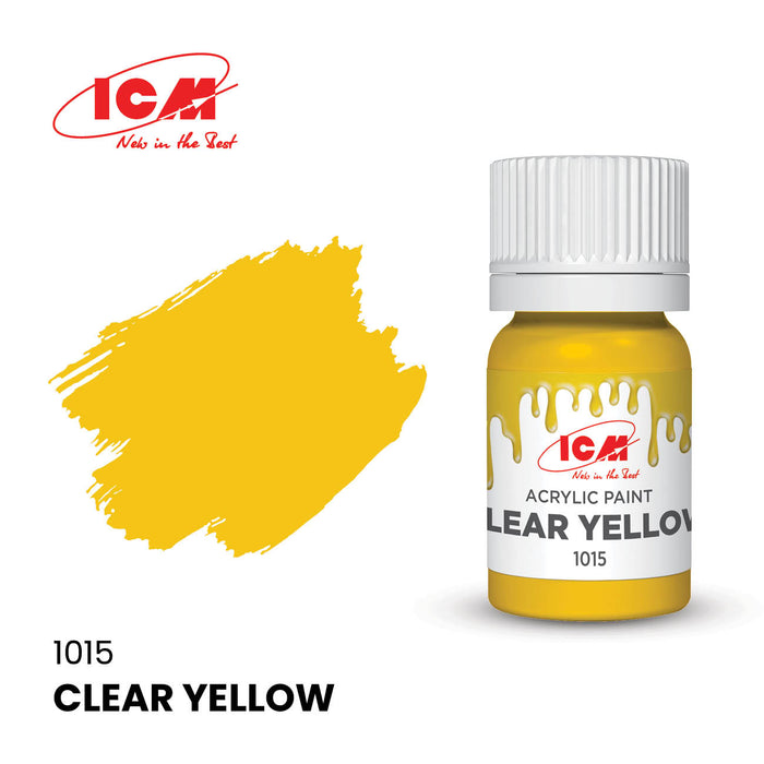 ACRYLIC PAINT Clear Yellow 12 ml