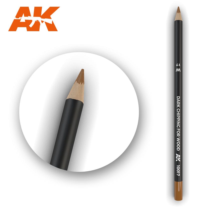 Watercolor Pencil Dark Chipping for wood (Box - 5 units)