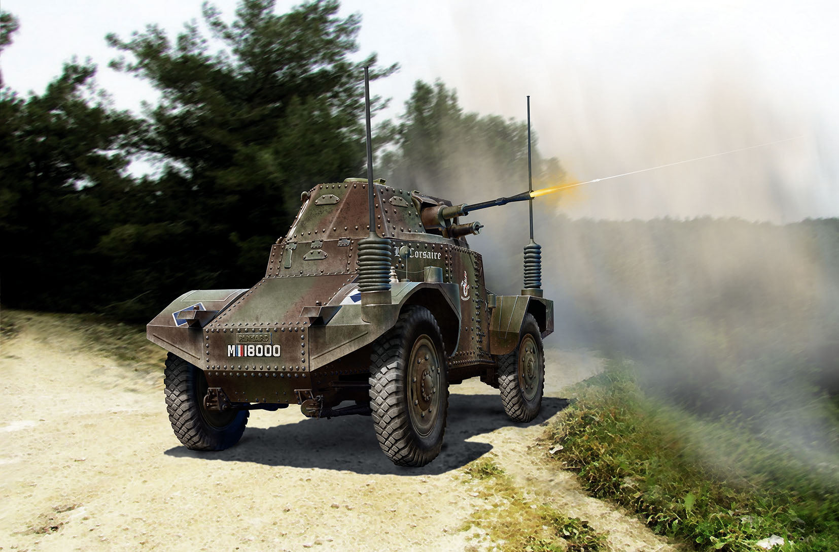 1/35 Panhard 178 AMD-35 Command, WWII French Armoured Vehicle
