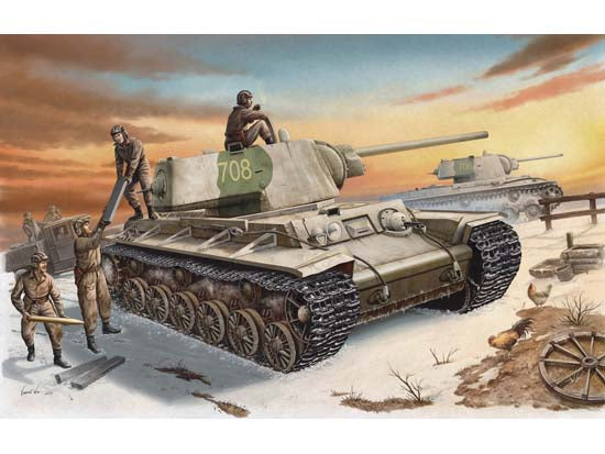 1/35 Russland KV-1 (1942) Heavy Gust Turret Tank