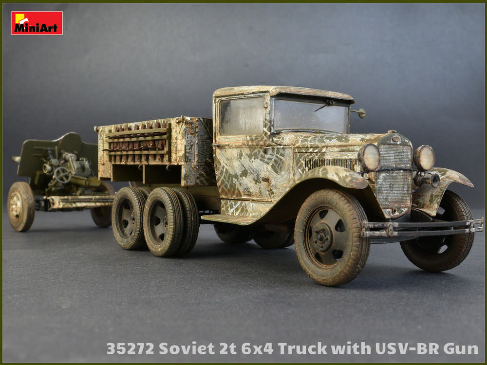 1/35 Soviet 2T 6x4 Truck with 76mm USV-BR Gun