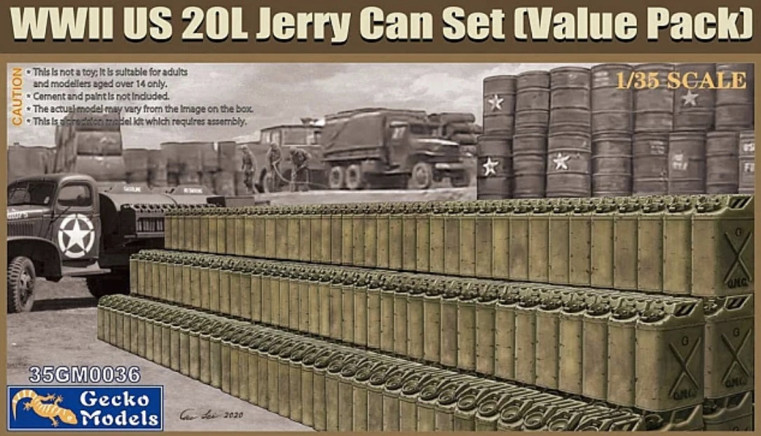 1/35 WWII US 20L Jerry Can Set