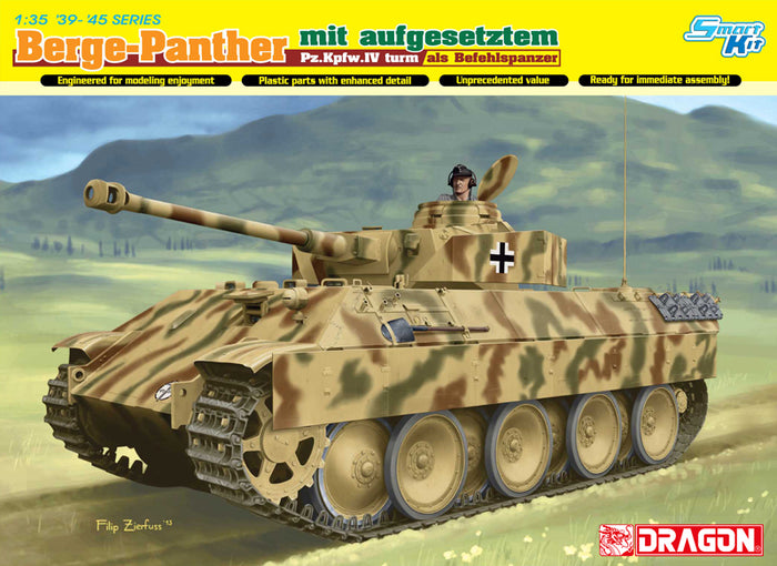 1/35 BERGE-PANTHER mit aufgesetztem Pz.Kpfw.IV turm als BEFEHLSPANZER (SMART KIT)