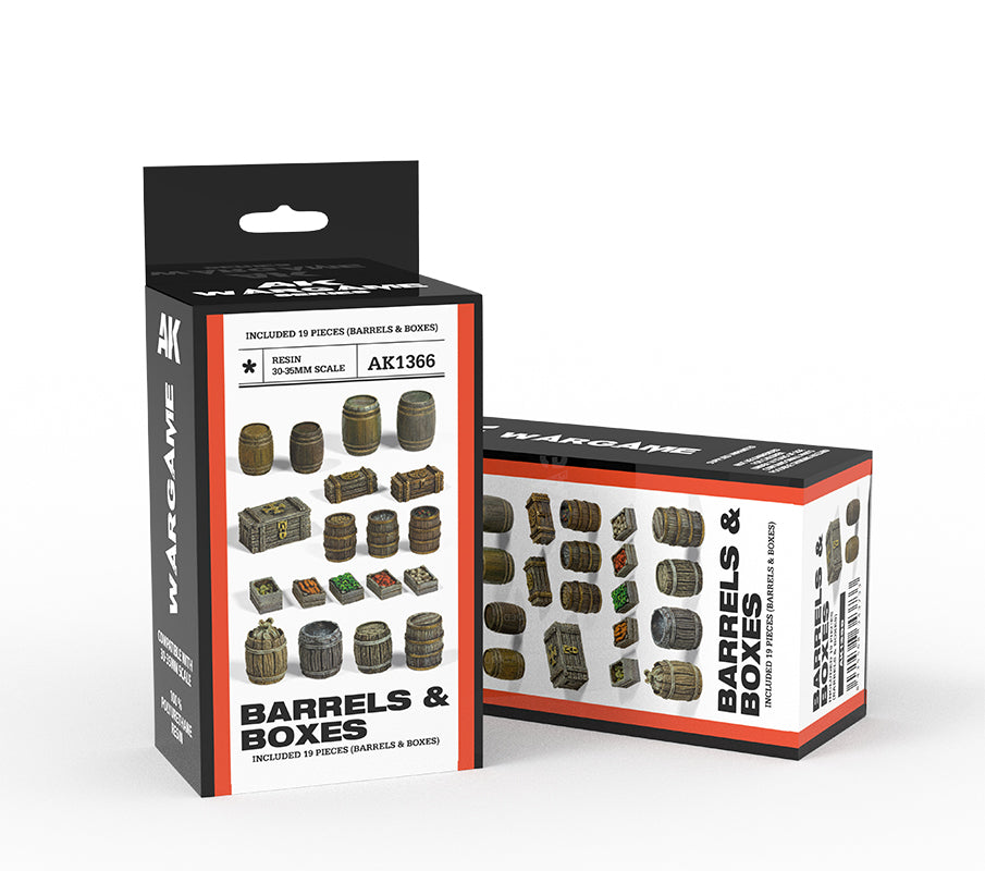 Barrels & Boxes (Resin 30-35mm)
