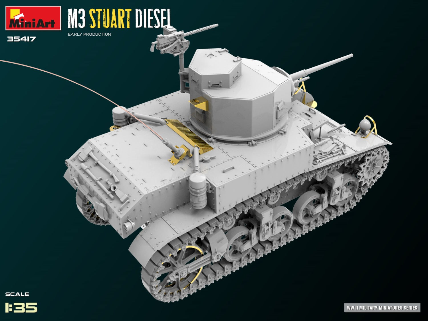 1/35 M3 Stuart Diesel Early Production