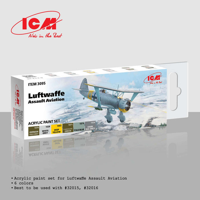 ACRYLIC SETS Luftwaffe Assault Aviation (6 bottles x 12 ml)